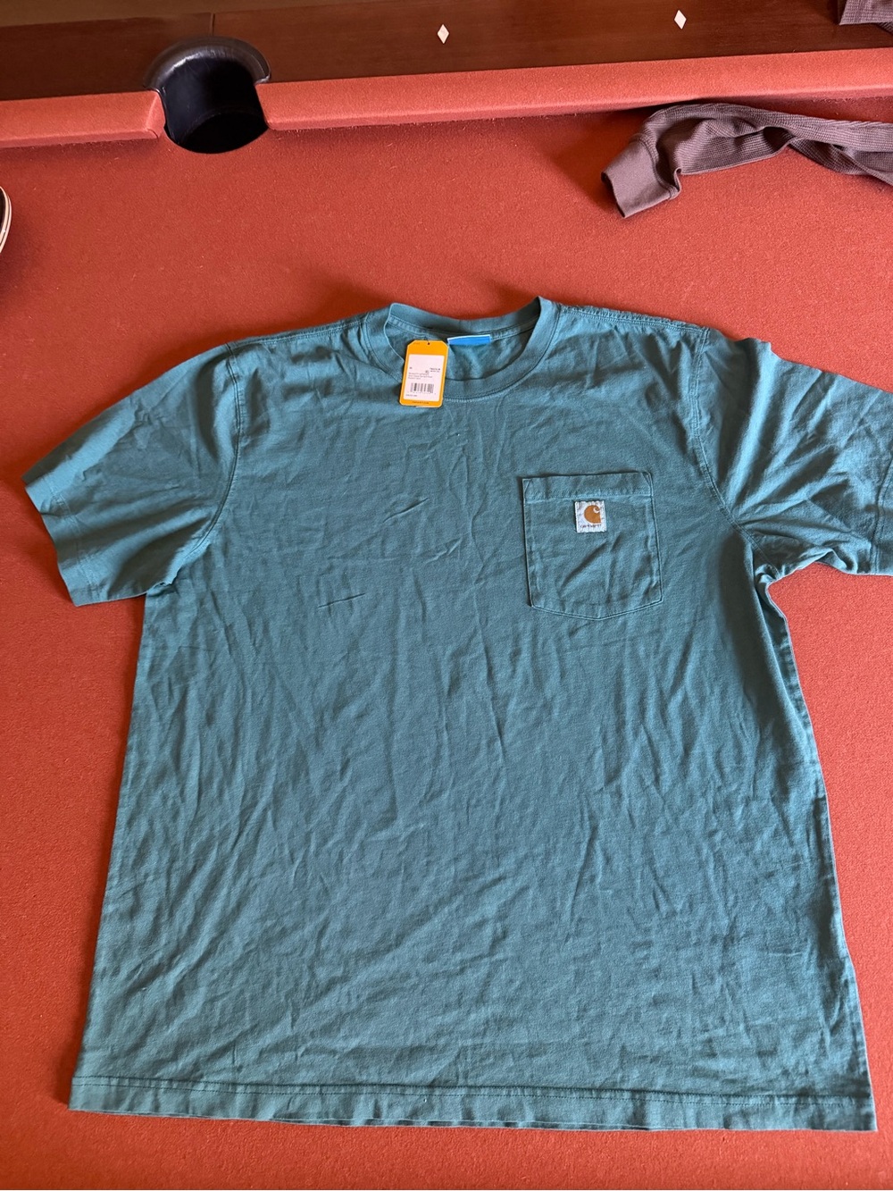 NWT Carhartt Men’s Short Sleeve Pocket T-Shirt — Teal XL